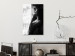 Canvas Print Blissful Moment (1-piece) Vertical - black and white woman at the window 132257 additionalThumb 3
