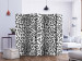 Folding Screen Black and White Maze II (5-piece) - composition in black stripes 133157 additionalThumb 2
