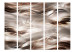 Room Divider Nut Waves II - golden undulating patterns in an abstract 3D motif 133757 additionalThumb 3