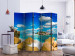 Folding Screen Summer Haven II - tropical seascape with rocks and a paradise island 134057 additionalThumb 2