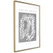 Poster Art of Shape - English texts and a white plant on a gray background 135657 additionalThumb 8