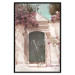 Poster Charming Alley - architecture of a wall with a green entrance in the sunlight 135757 additionalThumb 15