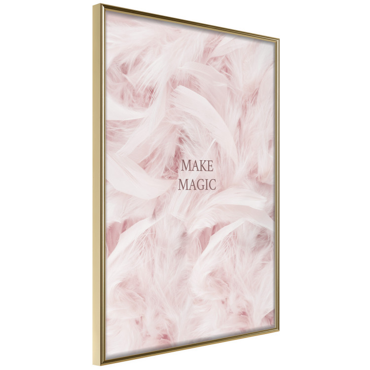 Poster Pink Feathers - fluffy pastel composition with English text 136457 additionalImage 7