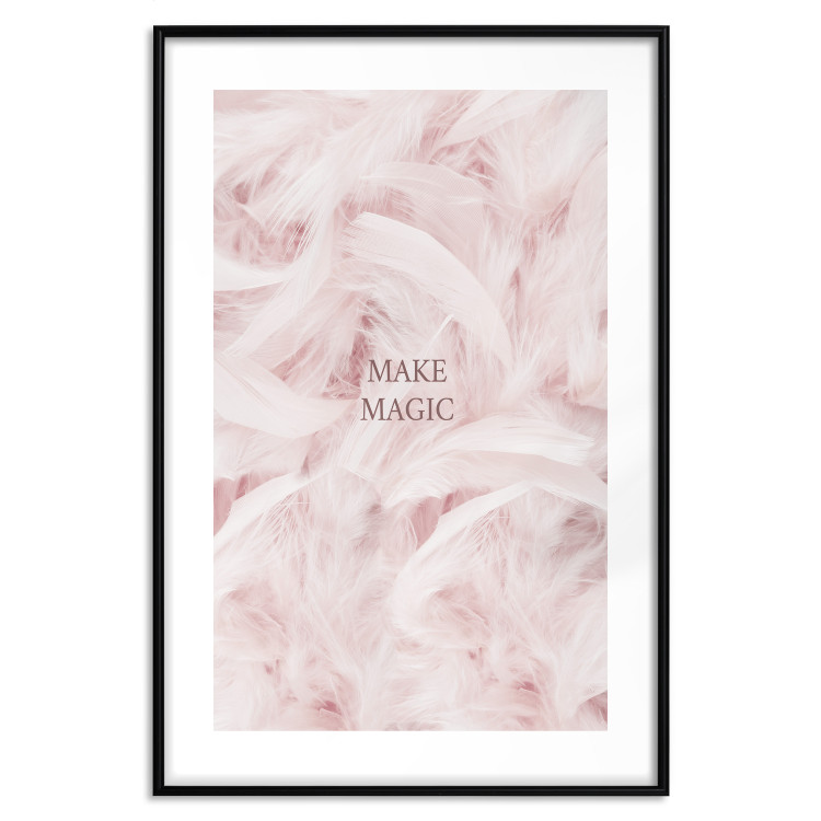 Poster Pink Feathers - fluffy pastel composition with English text 136457 additionalImage 10