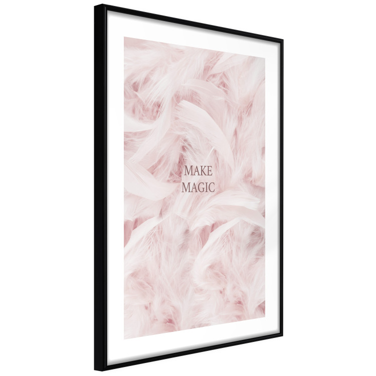 Poster Pink Feathers - fluffy pastel composition with English text 136457 additionalImage 8