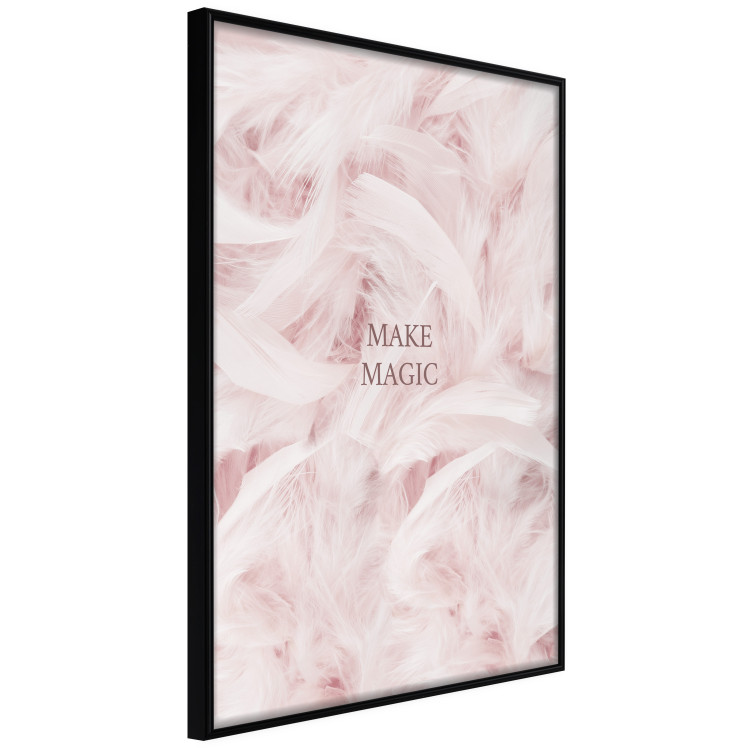 Poster Pink Feathers - fluffy pastel composition with English text 136457 additionalImage 10