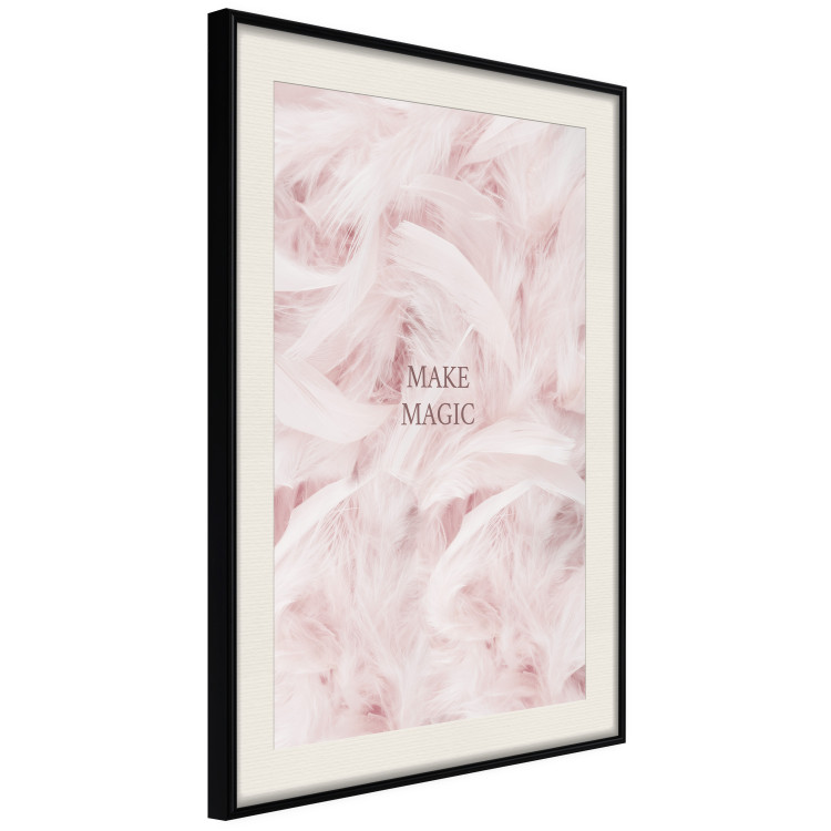 Poster Pink Feathers - fluffy pastel composition with English text 136457 additionalImage 6