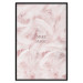 Poster Pink Feathers - fluffy pastel composition with English text 136457 additionalThumb 16