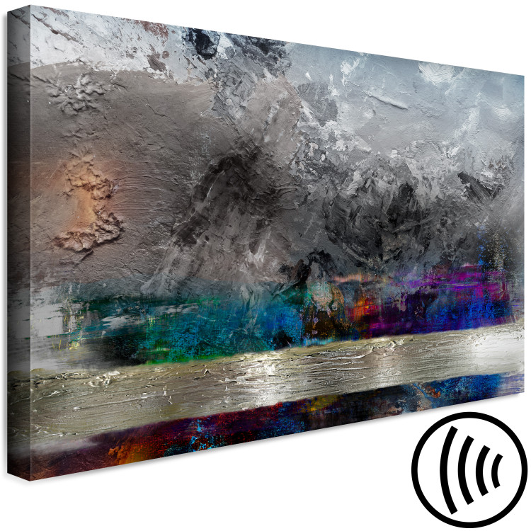 Canvas Art Print First Frost (1-piece) Wide - expressionistic-style abstraction 137857 additionalImage 6