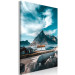 Canvas Print Sky Over the Bay (1-piece) Vertical - landscape with cottage and rocks 138757 additionalThumb 2