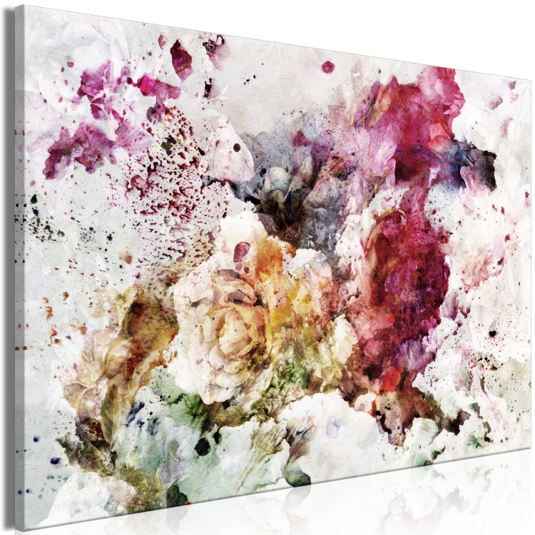 Canvas Colorful Nature Expression (1-piece) Wide - floral abstraction 142257 additionalImage 2