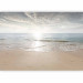 Wall Mural Sand and sun - landscape with calm sea and beach with footprints 144057 additionalThumb 1