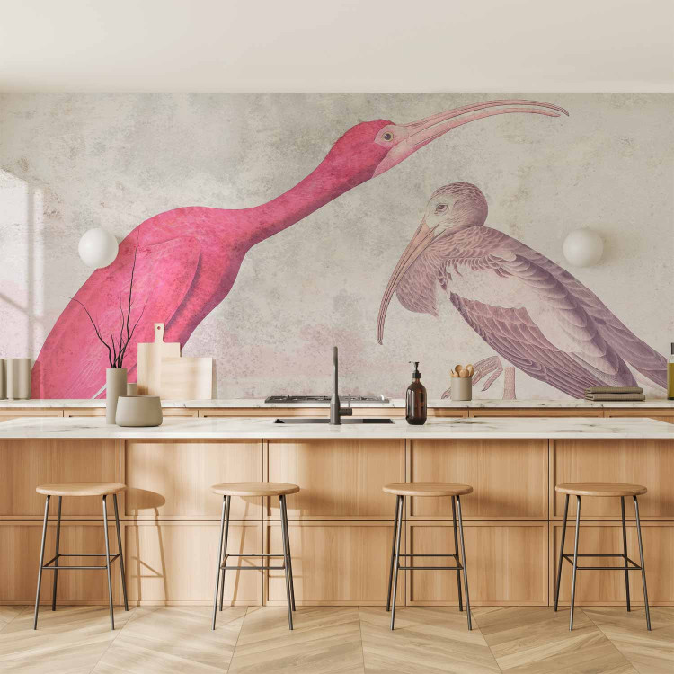 Wall Mural Scarlet ibis - pink wild bird by John James Audubon 144657 additionalImage 6