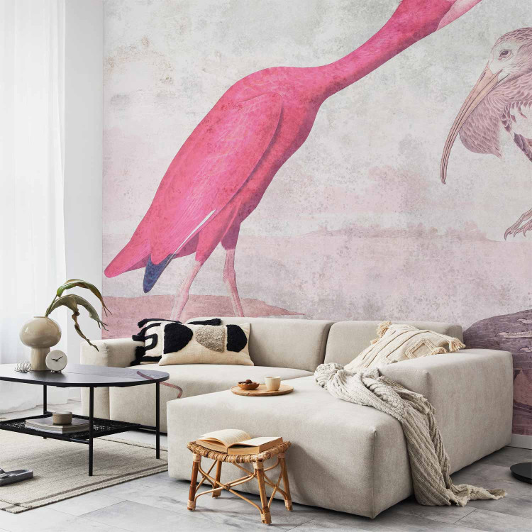 Wall Mural Scarlet ibis - pink wild bird by John James Audubon 144657