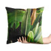Decorative Velor Pillow Paradise Strelitzia - a composition with rich detail of exotic plants 147057 additionalThumb 2