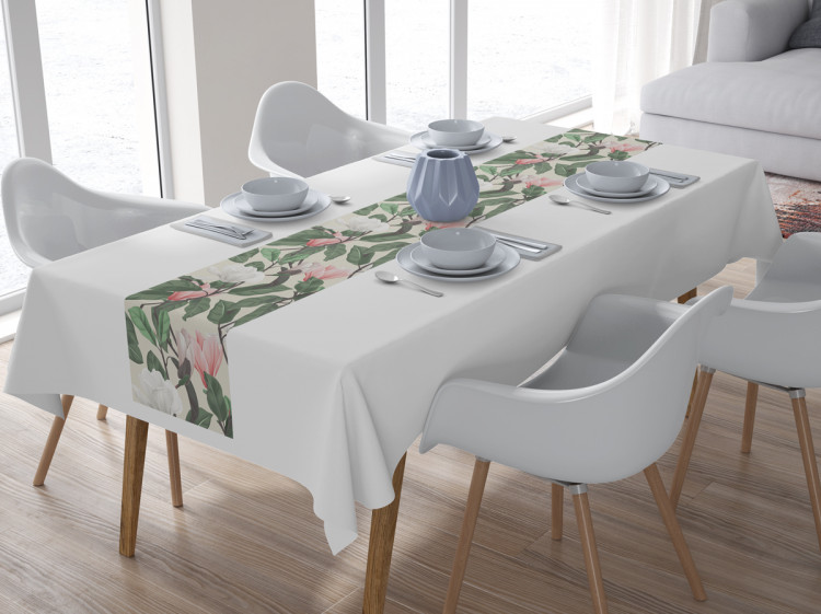 Table Runner Gentle magnolias - subtle floral pattern in cottagecore style 147257 additionalImage 2