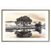 Poster Misty Landscape - Mountains and Trees Reflecting in the Lake’s Surface 147657 additionalThumb 25