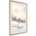 Wall Poster Winter Cottage - Sunrise Landscape Over a Mountain Cottage and a Forest 149057 additionalThumb 10
