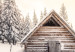Wall Poster Winter Cottage - Sunrise Landscape Over a Mountain Cottage and a Forest 149057 additionalThumb 17