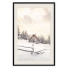 Wall Poster Winter Cottage - Sunrise Landscape Over a Mountain Cottage and a Forest 149057 additionalThumb 26