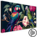 Canvas Tropical Birds - Exotic Parrots Among Blooming Trees 149857 additionalThumb 6