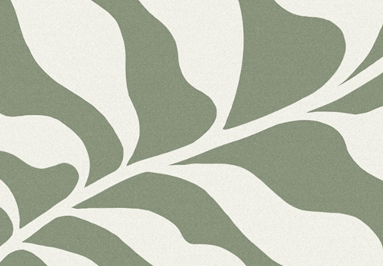 Canvas Art Print Botanical Pattern - Plant on a Sage Base Inspired by Matisse 150057 additionalImage 5