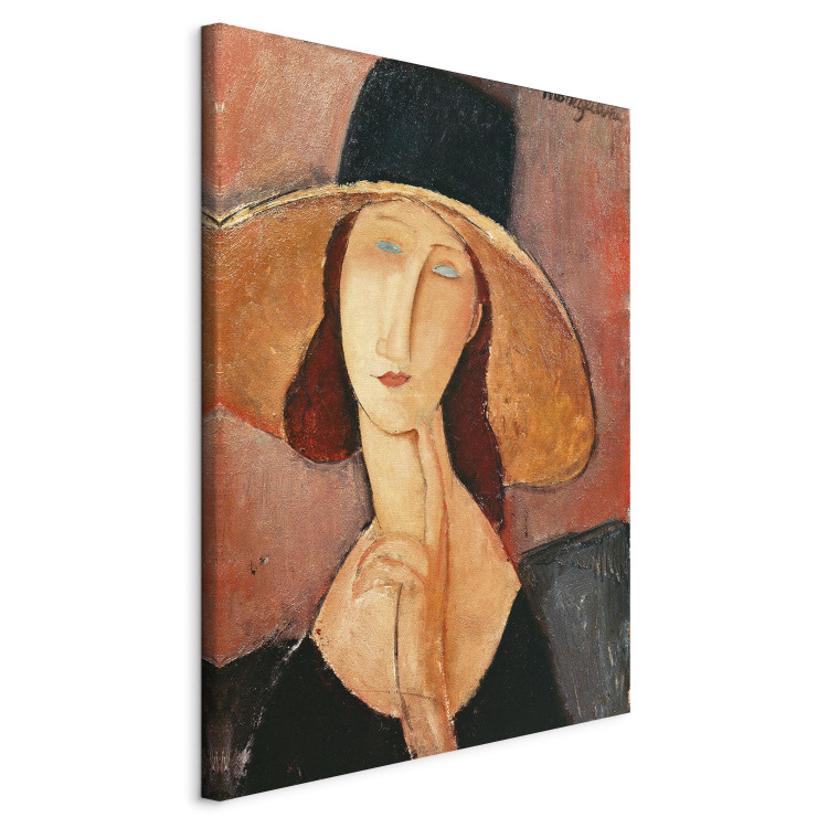 Reproduction Painting Portrait of Jeanne Hebuterne in a Large Hat 150457 additionalImage 2