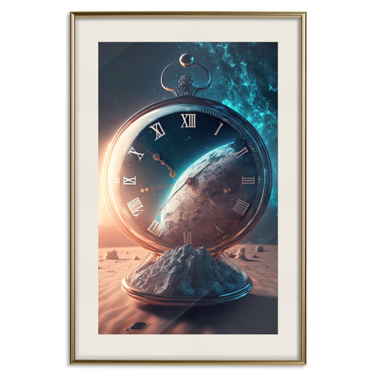 Poster Planetary Clock - Abstraction With a Time and Space Motif 151157 additionalImage 27