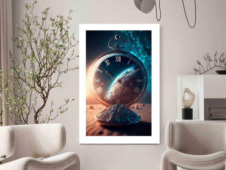 Poster Planetary Clock - Abstraction With a Time and Space Motif 151157 additionalImage 15
