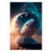 Poster Planetary Clock - Abstraction With a Time and Space Motif 151157