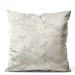 Decorative Velor Pillow Flowering Twigs - Birds Sitting on a Tree With Young Leaves 151357