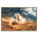 Wall Poster White Horse - A Wild Animal Galloping Through the Desert During a Storm 151557 additionalThumb 6