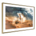 Wall Poster White Horse - A Wild Animal Galloping Through the Desert During a Storm 151557 additionalThumb 16