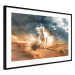 Wall Poster White Horse - A Wild Animal Galloping Through the Desert During a Storm 151557 additionalThumb 10