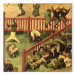 Reproduction Painting Children's Games (Kinderspiele): detail of left-hand section showing children running the gauntlet, doing gymnastics and balancing on a fence 158957