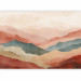 Wall Mural Mountainous Landscape - Simple Composition in Terracotta Style 159457 additionalThumb 1