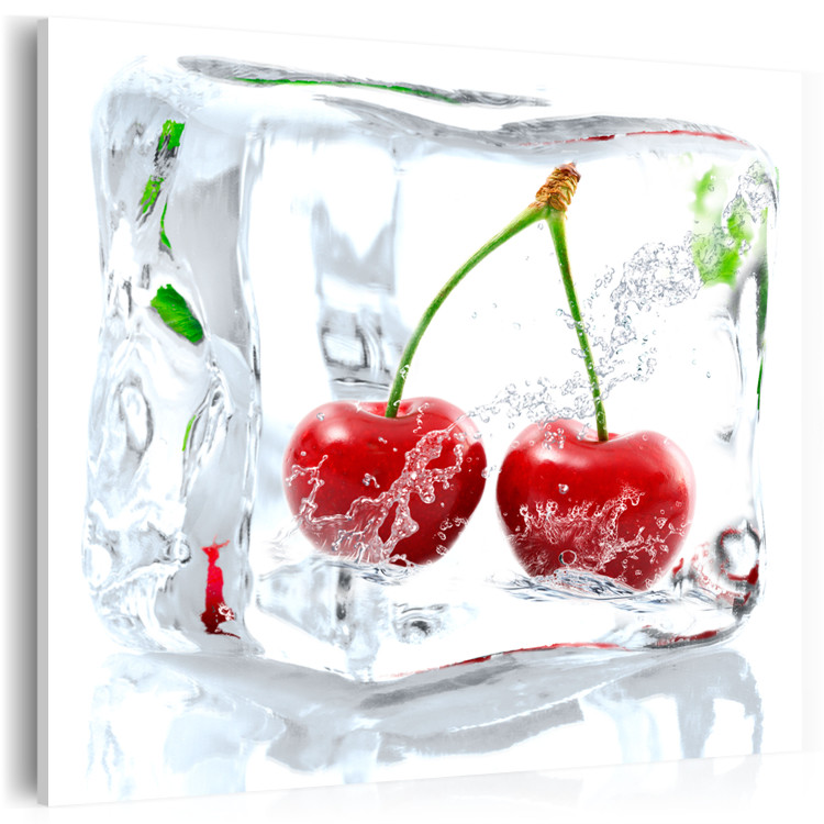 Canvas Print Frozen cherries 58757 additionalImage 2