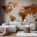 Wall Mural World in brown shades 60057