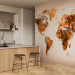 Wall Mural World in brown shades 60057 additionalThumb 7