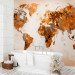 Wall Mural World in brown shades 60057 additionalThumb 8