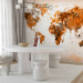 Wall Mural World in brown shades 60057 additionalThumb 4