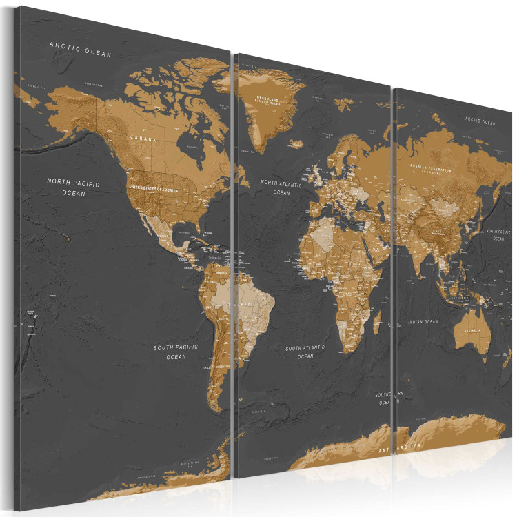 Canvas World Map: Modern Aesthetics 94557 additionalImage 2