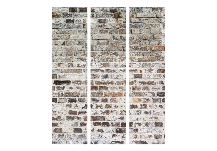 Folding Screen Old Walls - brick texture wall with a touch of urban architecture 95457 additionalImage 3