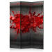 Room Divider Screen Red Blotch - red abstraction in the form of illusion on a concrete background 95657