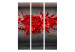 Room Divider Screen Red Blotch - red abstraction in the form of illusion on a concrete background 95657 additionalThumb 3