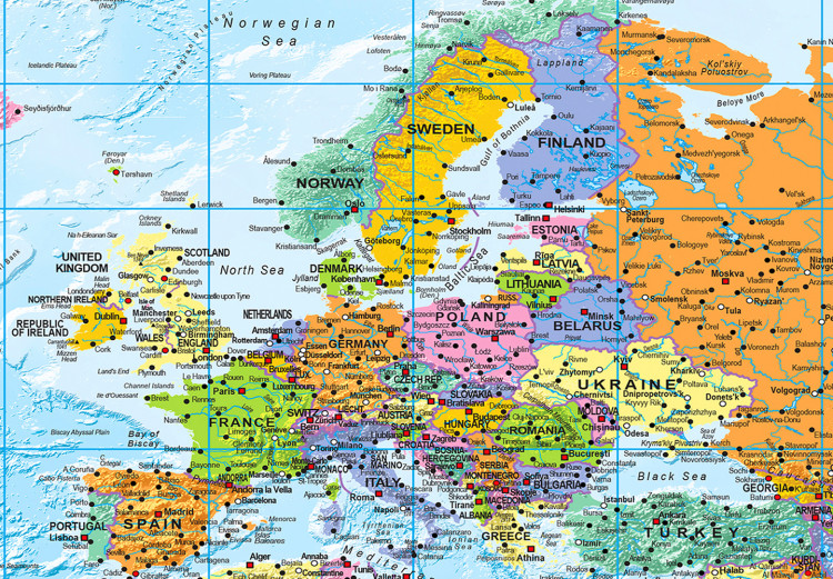 Decorative Pinboard World: Colourful Map II [Cork Map] 98057 additionalImage 6