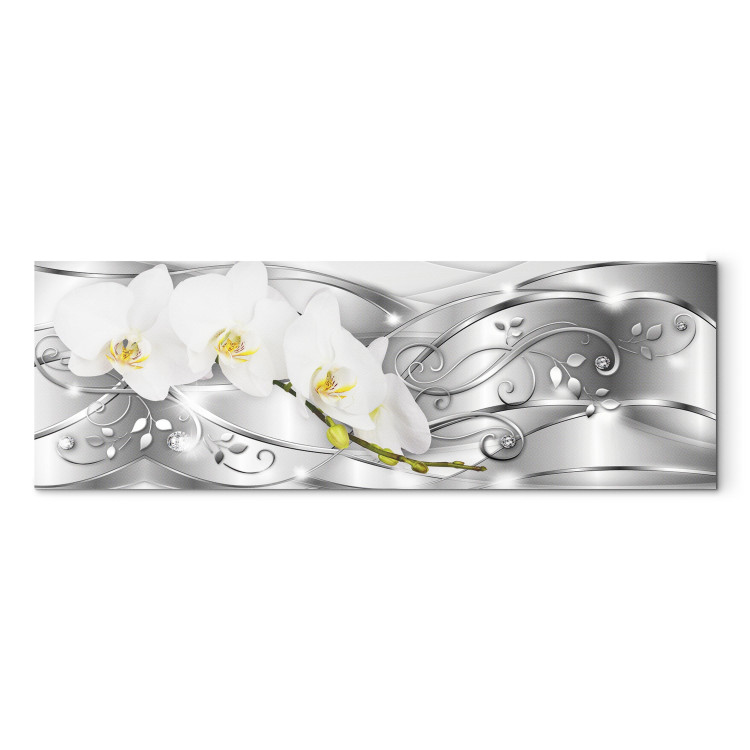 Canvas Print Flowering (1 Part) Narrow Silver 106967 additionalImage 7