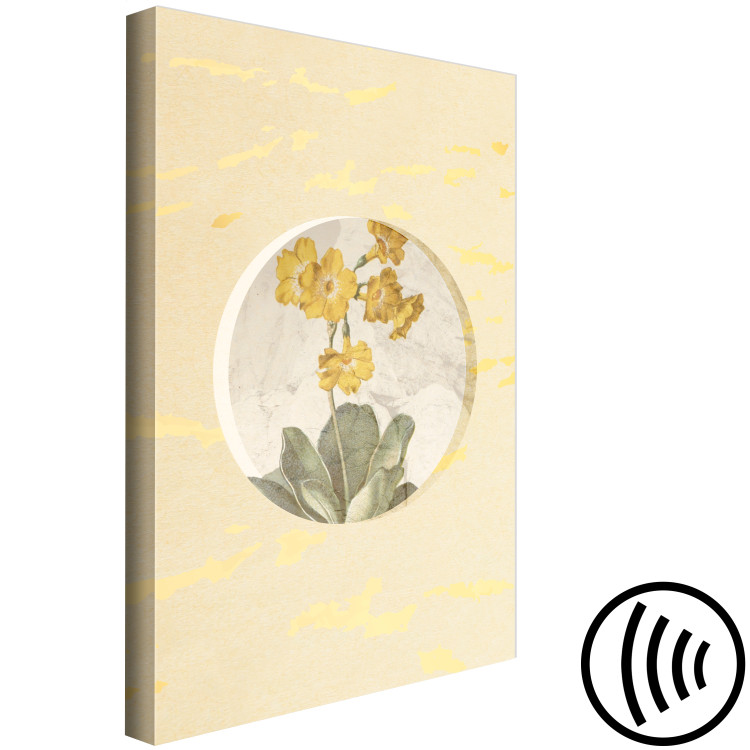 Canvas Print Flower In Circle (1 Part) Vertical 116667 additionalImage 6