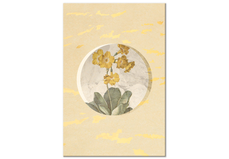 Canvas Print Flower In Circle (1 Part) Vertical 116667