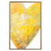 Wall Poster Sunny Heart - abstraction with a love symbol in shades of yellow 117767 additionalThumb 20